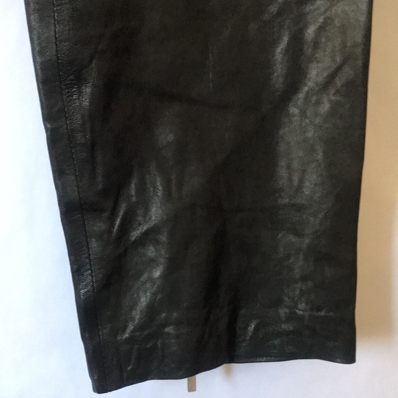 Karen Millen real leather crop pant ankle zip lamb leather size 12 - Picture 9 of 17